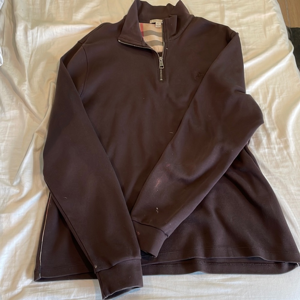 Burberry quarter zip